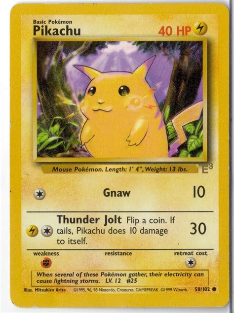 Auction Prices Realized TCG Cards 1999 POKEMON JUNGLE Pikachu 1st