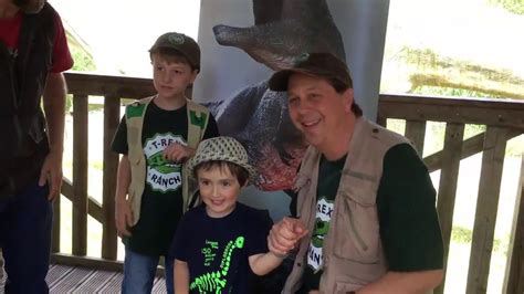 Giant TRex & Life Size Dinosaurs with Park Rangers Aaron & LB! Kids