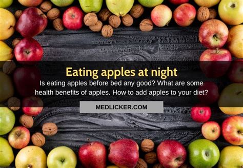 Are Apples Before Bed Bad
