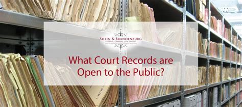 are court documents public record