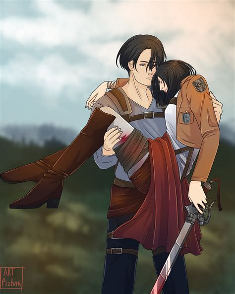 are mikasa and levi related in the anime