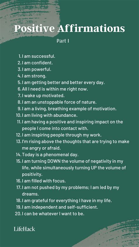 are positive affirmations good