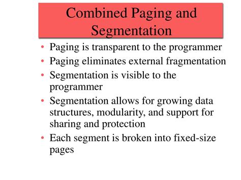 Are Segmentation And Paging Sometimes Combined Into One