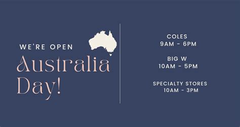 are shops open on australia day in victoria