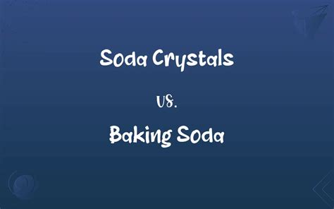 are soda crystals baking soda