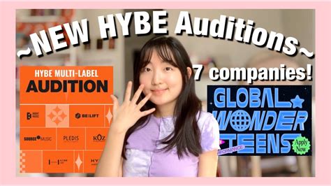 are there online hybe auditions
