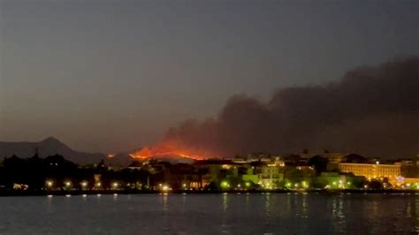 are there still fires in corfu