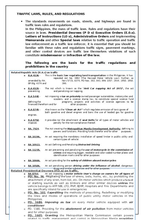 are traffic laws static