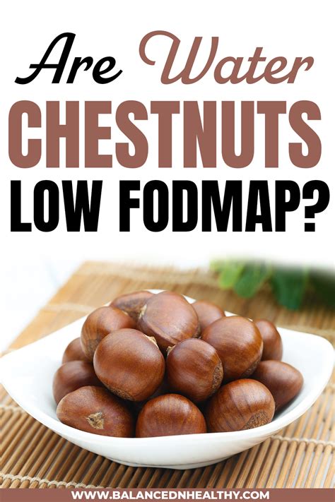 are water chestnuts low fodmap