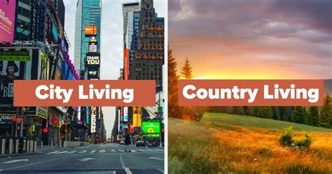 are you a city or countryside person