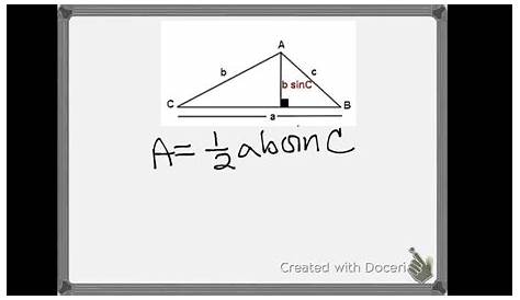 CIC Area of A Non Right Angled Triangle YouTube