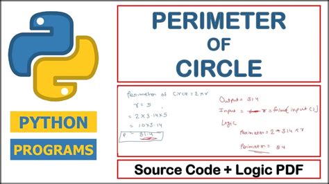 area and perimeter of a circle in python