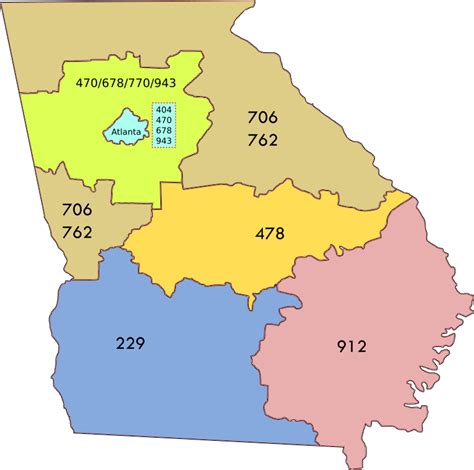 area code for georgia