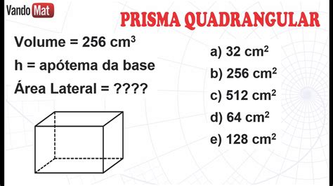determine a área lateral do prisma triangular regular, cuja aresta da