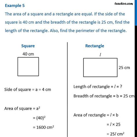 area of rectangle questions and answers class 7