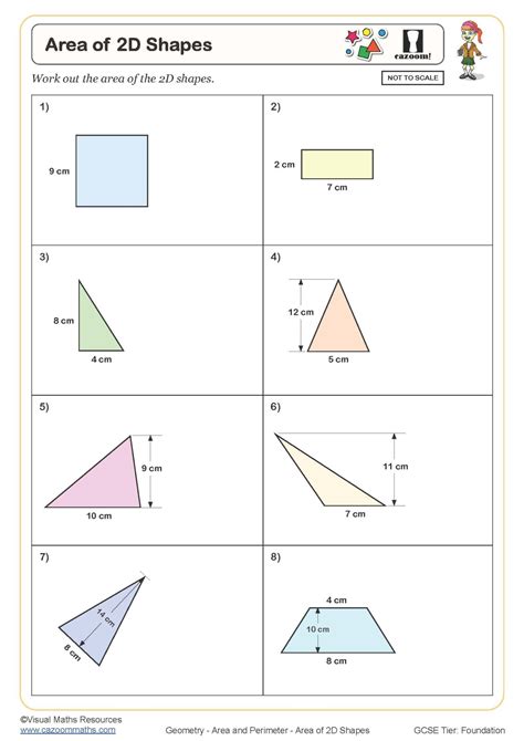 Area of Different Shapes (with Formula) Mensuration Class 8
