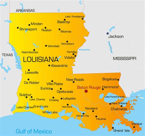 Areas In Louisiana Usa