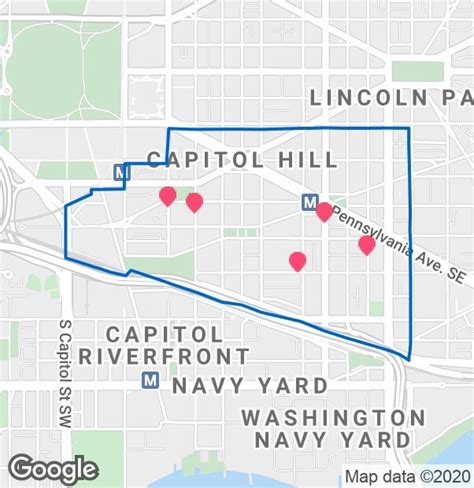 areas to avoid in washington dc map