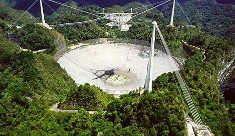 The Arecibo Observatory Is A Radio Telescope In The Municipality Of Arecibo Puerto Rico Via Wikipedi Birds Eye View Photography Arecibo Aerial Photography