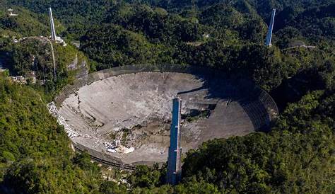 Arecibo Radio Telescope Observatorio De Arecibo World's Second Largest Collapsed In