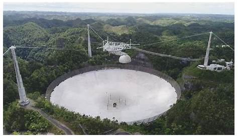 Arecibo Radio Telescope Puerto Rico Huge Observatory In