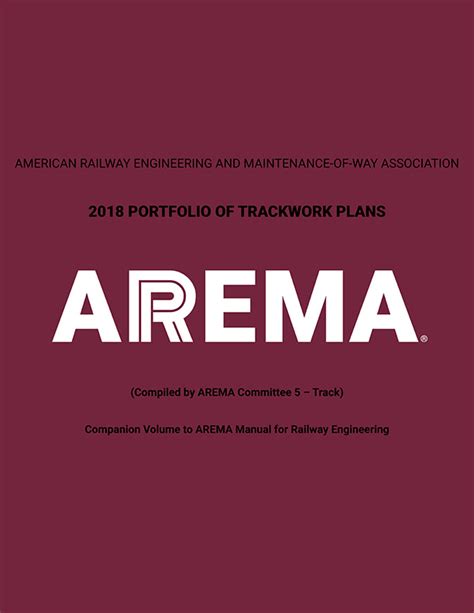 arema manual for railway engineering pdf