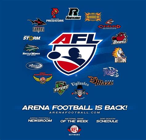 arena football league website