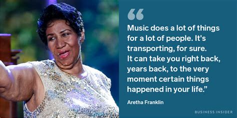 aretha franklin quotes about music