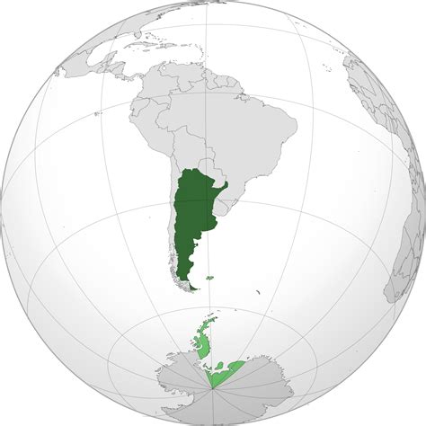 argentina location on world history map