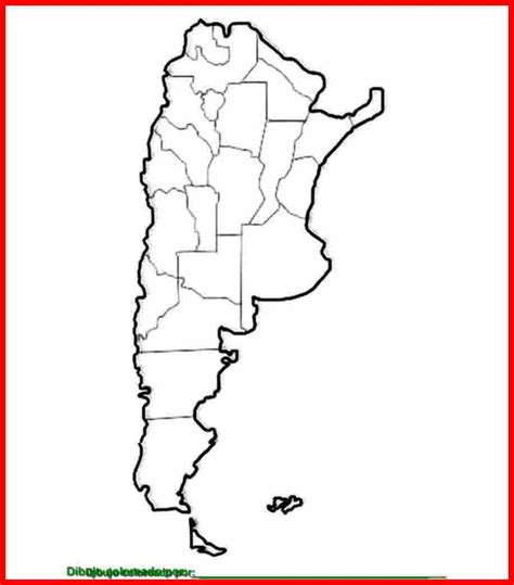 argentina mapa dibujo