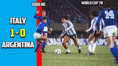 argentina vs italia 1978