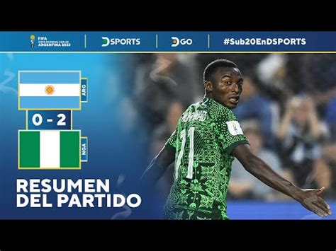 argentina vs nigeria sub 20 resultados