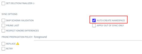 Argo Auto Create Namespace