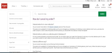 Argos No Order Confirmation