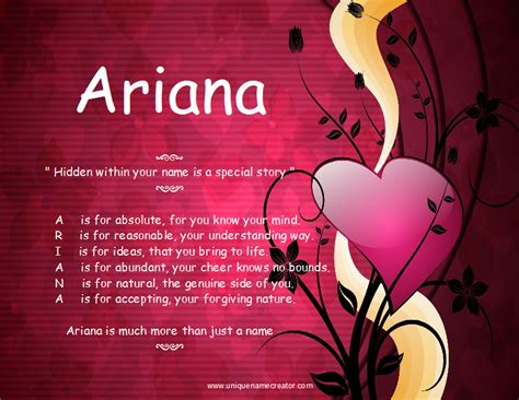 ariana name meaning in spanish