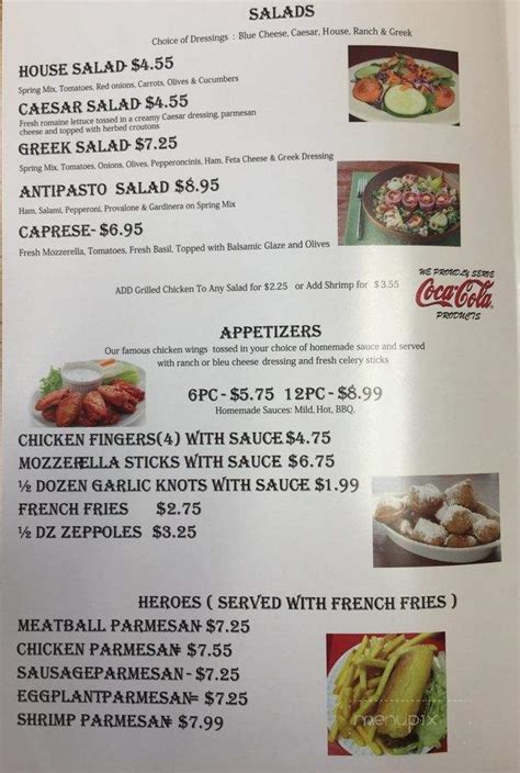 arianna's pizza ocala menu