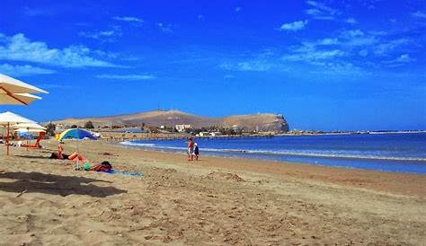 Playa La Lisera, Arica, Chile. Esta es una playa circular