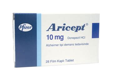 aricept 10 mg film kapli tablet 28 tablet
