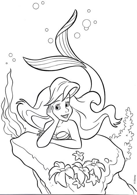Ariel Disney Princess Coloring Pages: A Perfect Activity For Kids