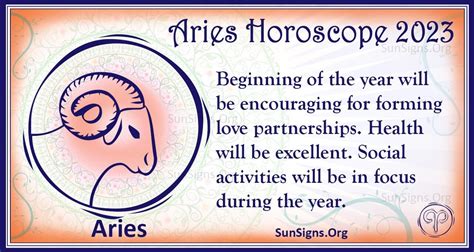 aries horoscope 2023