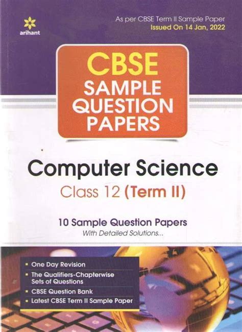 Arihant Sample Paper Class 12 Computer Science