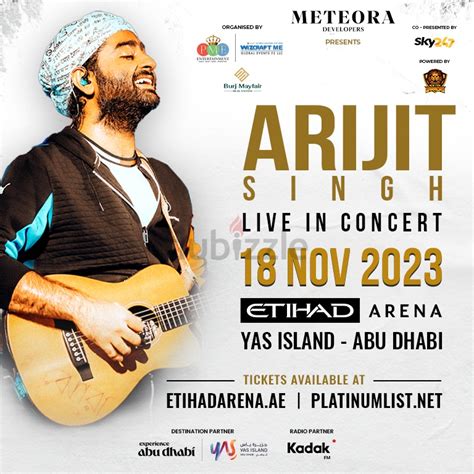 arijit singh concert tickets dubai