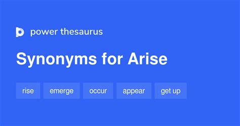 arise synonym