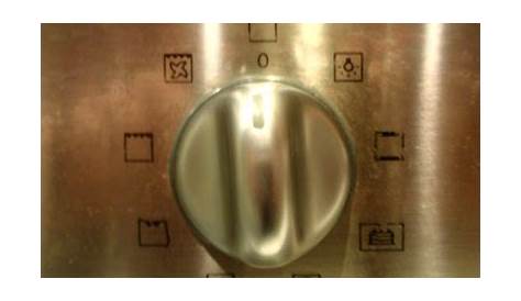 Cooker Oven Silver Control Knob Switch Dial For Ariston