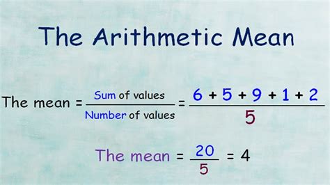 arithmetic mean meaning in marathi with example