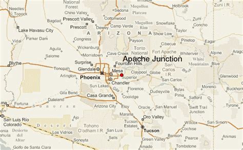 Apache Junction Arizona Street Map 0402830