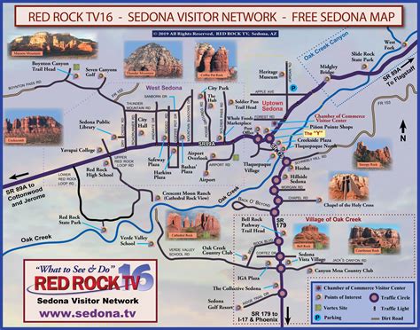 Arizona Map Showing Sedona