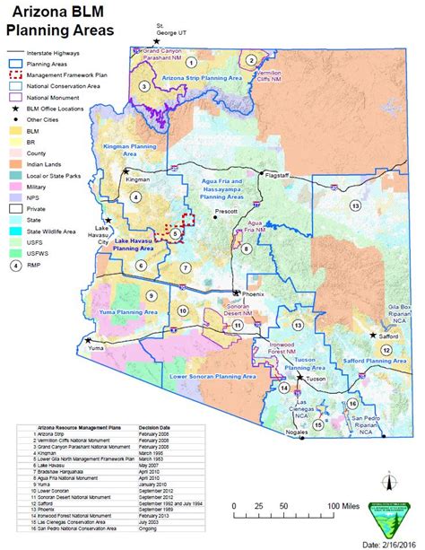 arizona bureau of land management map