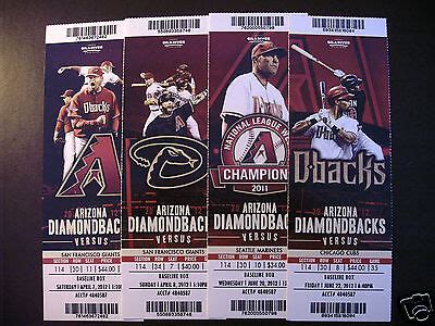 arizona diamondbacks baseball tickets