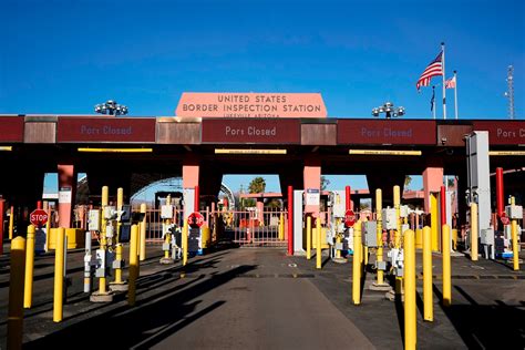 arizona port of entry closed